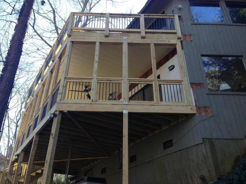 Covered deck and porch by 4 Seasons in the North Atlanta metro