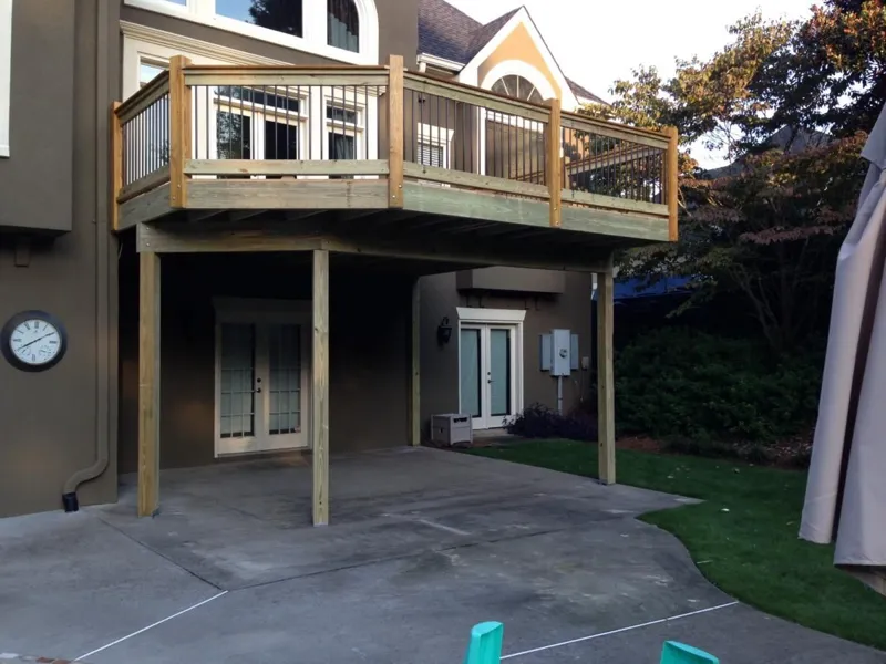 Two-story deck by 4 Seasons in the North Atlanta metro