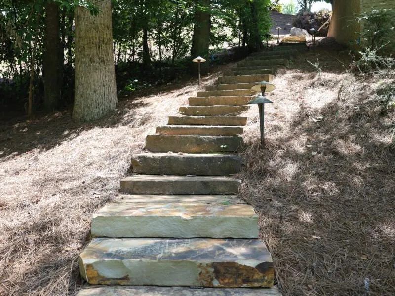 Stone patio walkway by 4 Seasons in the North Atlanta metro