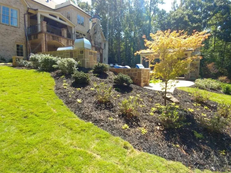 Terraced planting beds by 4 Seasons in the North Atlanta metro