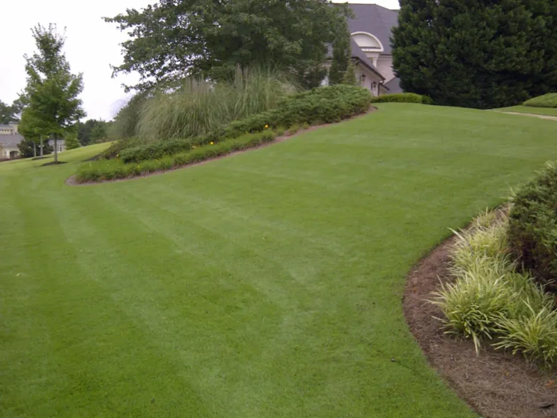 Lawn and landscape installation by 4 Seasons in the North Atlanta metro
