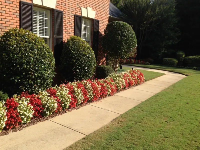 Planting beds and lawn by 4 Seasons in the North Atlanta metro