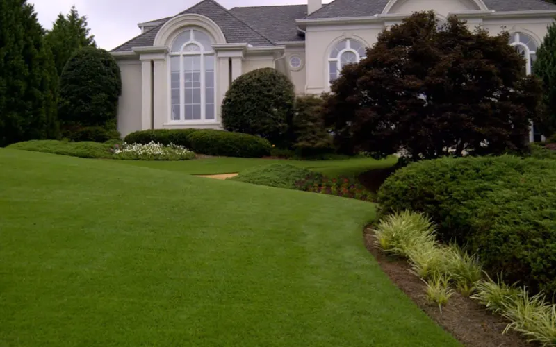 Full landscape installation by 4 Seasons in North Atlanta